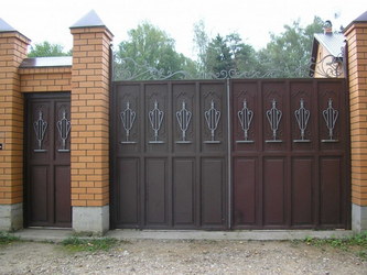 Установка ворот